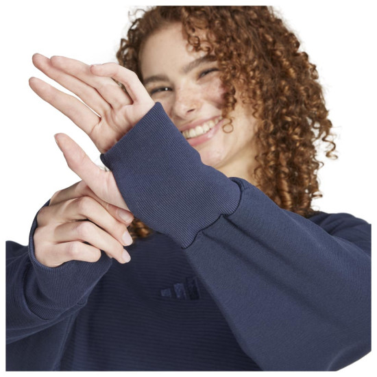 Adidas Γυναικείο φούτερ All SZN Ribbed V-Neck Sweatshirt Adidas Γυναικείο φούτερ All SZN Ribbed V-Neck Sweatshirt